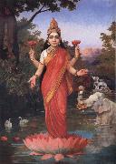 Raja Ravi Varma Goddess Lakshmi china oil painting artist